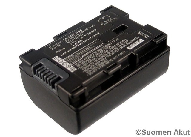 JVC akku 3.7v 1200mah li-ion BN-VG114 CS - JVC kameranakut - 4894128077558 - 1