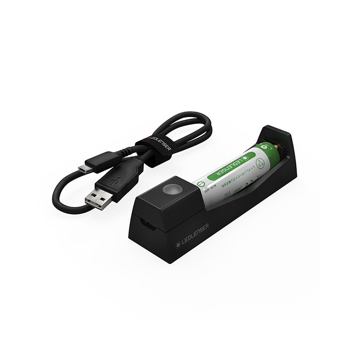 Ledlenser Laturi+Li-Ion 14500 750Mah - Valaisintarvikkeet - 4058205013468 - 1