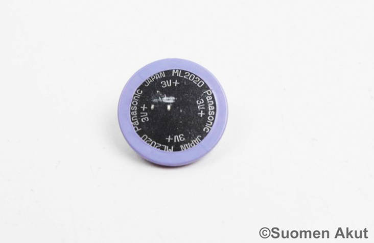 ML2020/VL2020 3.0V Ladattava Nappi - ML/VL Li-ion 3V nappikennot - 101098 - 1