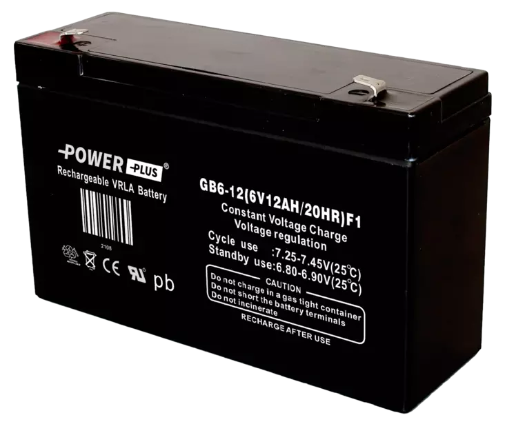 Power Plus Agm-akku 6V 12Ah - AGM ajovoima- ja teollisuusakut - 2108 - 2