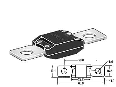 Sulake powerval CAL2 400A Musta - Sulakkeet - 8010266122448 - 1