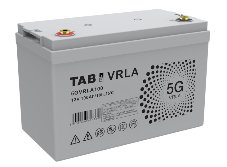 TAB Agm-akku 5GVRLA100 12V 100Ah/10Hr - AGM ajovoima- ja teollisuusakut - 8435336107338 - 1