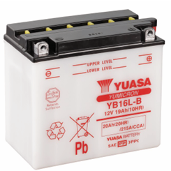 Yuasa Mp-Akku YB16L-B 12V 20Ah 215A - MP- ja kelkan korkilliset vakioakut - 5050694032318 - 1