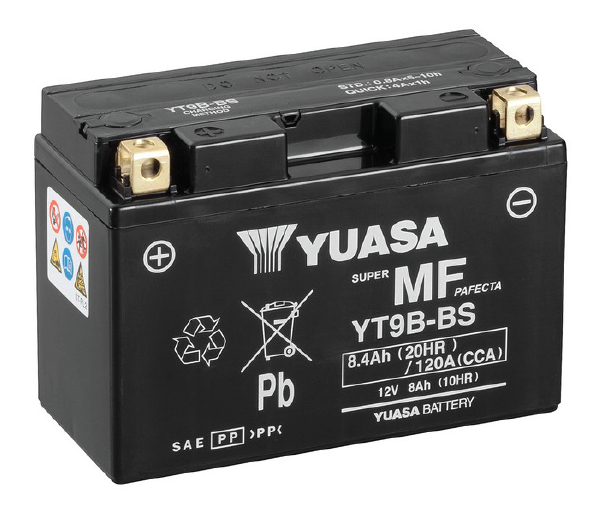 Yuasa Mp-Akku YT9B-BS 12V 8Ah/10HR - AGM MP- ja kelkan akut - 5050694004568 - 1