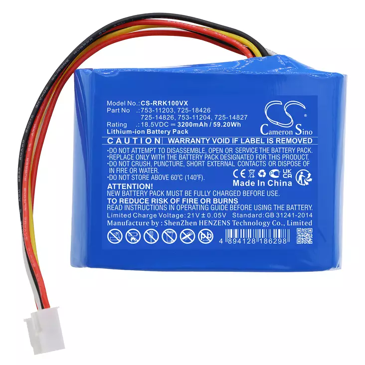 Robomow RK1000 Akku 18.5v3200mah - Robottiruohonleikkuriakut - 4894128186298 - 1