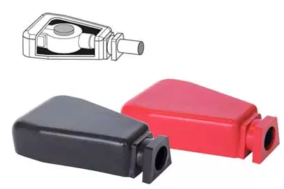 Akkukengän suoja musta ja punainen - Muut akkutarvikkeet - 632085040178 - 1