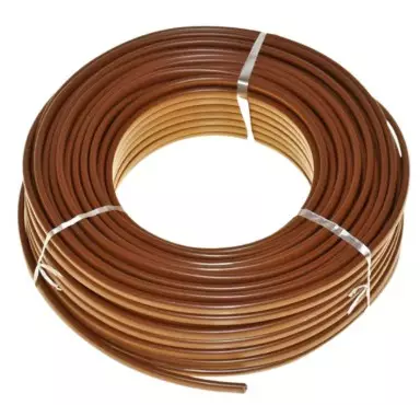 Asennusjohto 2x2,5mm ruskea 100m/rulla - Johdot - 2807128 - 1