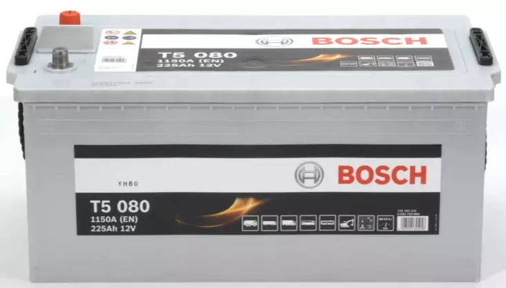 Bosch T5 080 12V 225Ah 1150A (EN) - Bosch käynnistysakut - 4047024345058 - 1