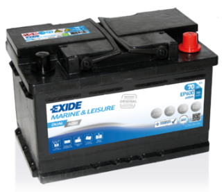 Exide Dual AGM EP600 12V 70Ah 760A En - Exide vene- ja vapaa-ajan akut - 3661024036528 - 1