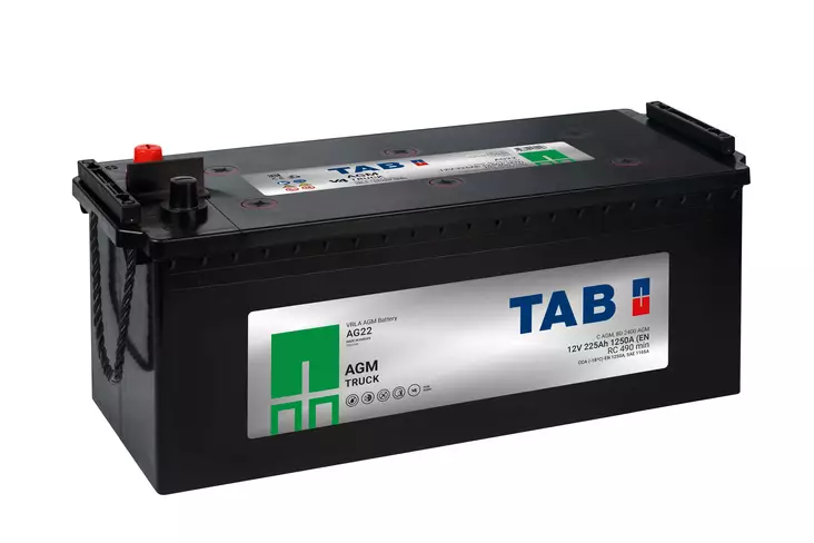 TAB AGM Stop&Go AG22 12V 225Ah 1250A(EN - Tab käynnistysakut - 3838817955148 - 1