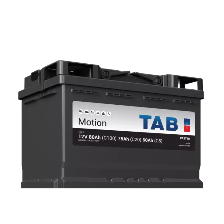 TAB Motion Pasted 12v 75Ah/c20 60P - Putki- ja massalevyakut - 3838807029798 - 2