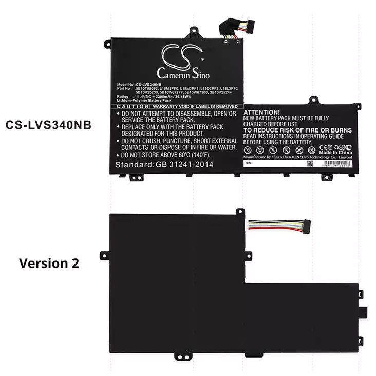 Tietokoneen Akku Lenovo11.4V3200mAh(683 - Lenovo kannettavan akut - 4894128155218 - 1