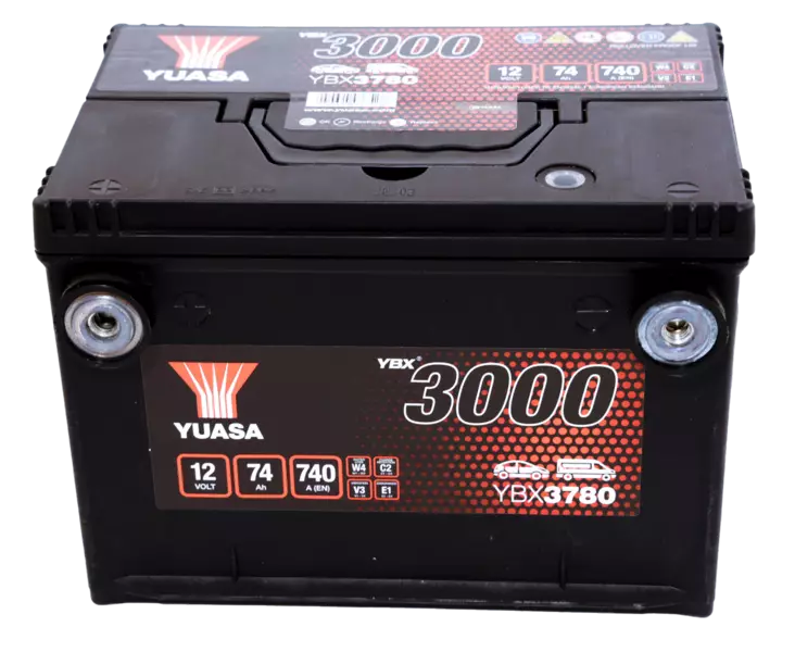Yuasa Käynnistysakku YBX3780 12V 74Ah 740A - Yuasa käynnistysakut - 5050694037528 - 1