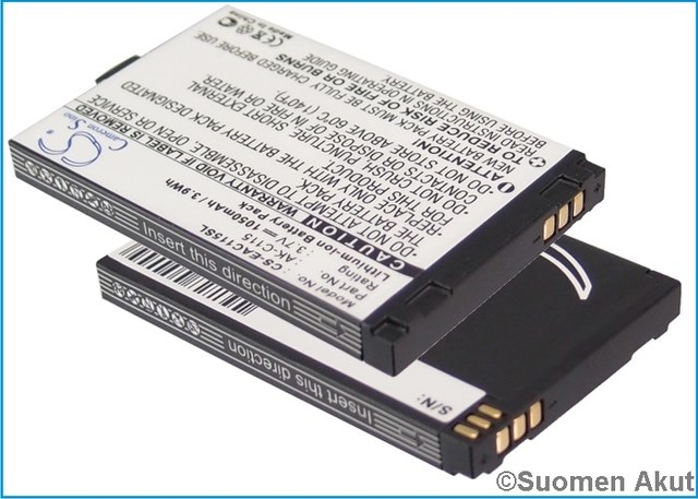 Battery type COMPAQ CS-RZ1700SL, 3.7V, 1050mAh, Li-Ion
