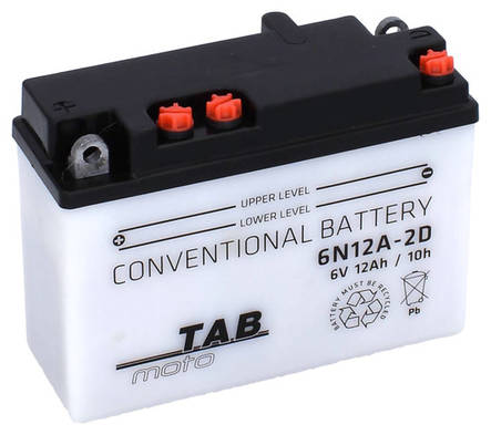 TAB Mp-Akku 6N12A-2D 6V 12Ah - MP- ja kelkan korkilliset vakioakut - 8435336101909 - 1