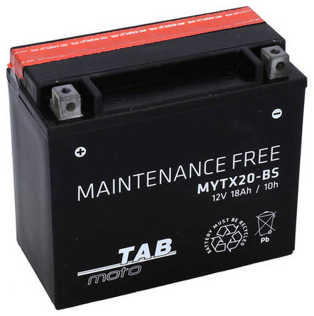 TAB Mp-Akku YTX20-BS/MYTX20-BS 12V 18Ah 210A - AGM MP- ja kelkan akut - 8435336180669 - 1