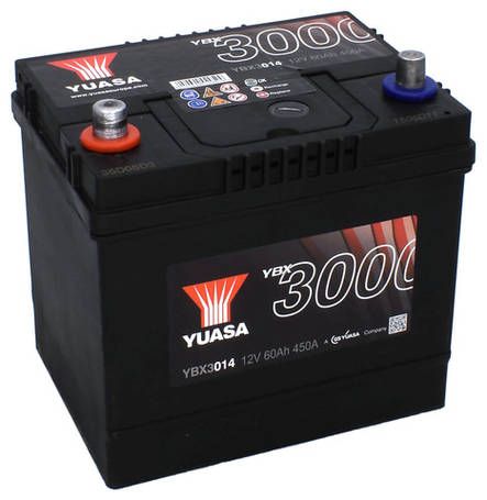 Yuasa KäynnistysakkuYBX3014 12V60Ah 450A - Yuasa käynnistysakut - 5050694029509 - 1