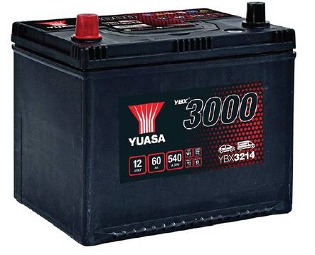 Yuasa KäynnistysakkuYBX3214 12V60Ah 540A - Yuasa käynnistysakut - 5050694037559 - 1