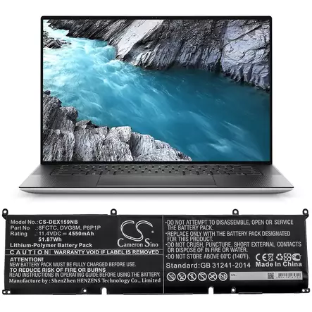 Tietokoneen Akku Dell 11.4V 4550mAh(671) - Dell kannettavan akut - 4894128165729 - 2