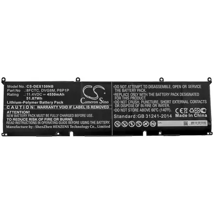 Tietokoneen Akku Dell 11.4V 4550mAh(671) - Dell kannettavan akut - 4894128165729 - 1