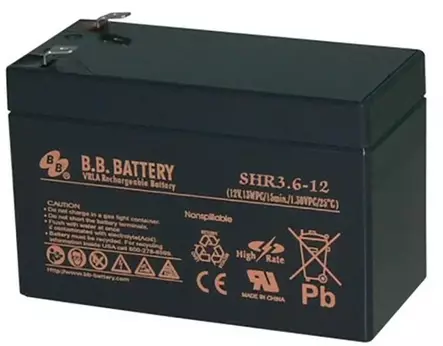 B.B.Battery SHR3,6-12FRAgm-Akku12V3.6Ah - AGM ajovoima- ja teollisuusakut - 1254789 - 1
