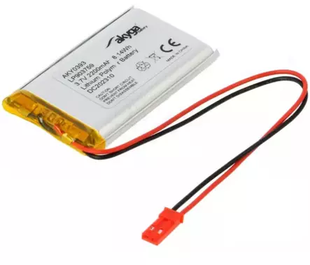 Li-polymer Akku 3.7v 2200mAh 903759 - Li-polymer kennot/akut - 5519 - 1