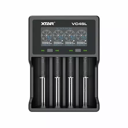 Xtar Laturi VC4SL - NiCd-,NiMH-,Li-ion-, LiPo-laturit - 6952918344339 - 1