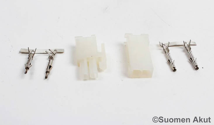 AMP liitin uros+naaras 2 napainen - Virransyöttöliittimet - 3029 - 1