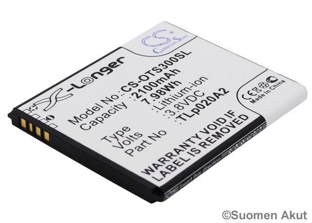 Alcatel Puhelimen tarvikeakku TLi020A1 - Muiden merkkien puhelinakut - 4894128097389 - 1