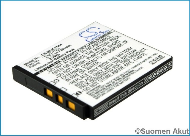 BENQ akku DC E1050t 3.7v 720mah liion CS - Muiden merkkien kameranakut - 4894128005629 - 1
