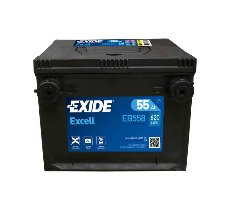 Exide Excell EB558 Jenkki 12V 55Ah - Exide käynnistysakut - 3661024037419 - 1