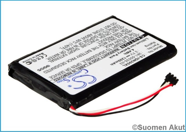 Garmin GPS-akku 3.7v 1200mAh NUVI 2505 - Garmin navigaattorin akut - 4894128052999 - 1