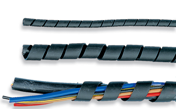 Kaapelinsuojaspiraali 8mm musta - Kutistesukat ja suojaputket - 8032636768469 - 1