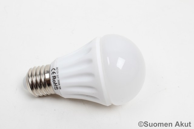 Ledxon 12v 9W E27 led valkoinen kupu60mm - 12V polttimot ja lamput - 6430057540589 - 1