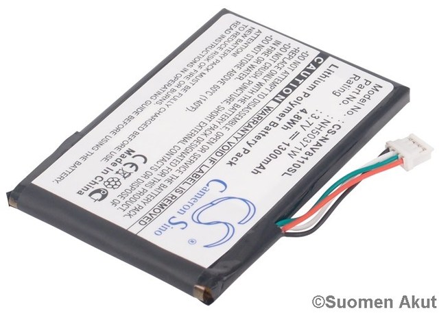 Navigon 8110 GPS-akku Liion 3.7v 1300mAh - Navigon navigaattorin akut - 4894128064169 - 1