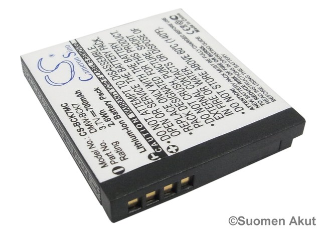 Panasonic akku 3.7V 700mAh DMW-BCK7 - Panasonic kameranakut - 4894128042969 - 1