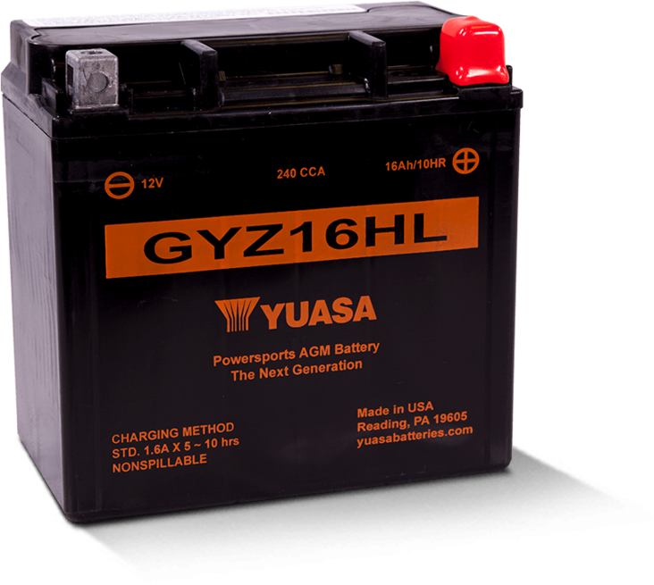 Yuasa Mp-Akku GYZ16HL 12V 16Ah/10HR 320A - AGM MP- ja kelkan akut - 048493821689 - 1