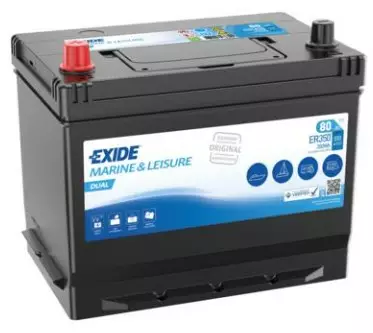 Exide Dual Marine ER350 12V 80Ah/350Wh - Exide vene- ja vapaa-ajan akut - 3661024036009 - 1