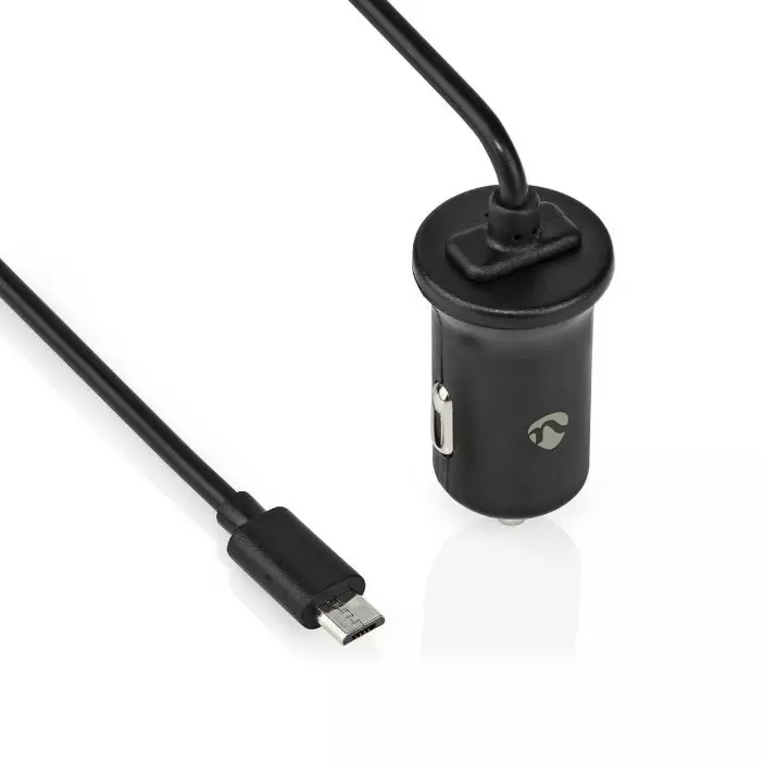 Nedis Autolaturi Micro-usb päällä 2,4A - Autopistokelaturit mobiililaitteisiin - 5412810267439 - 1