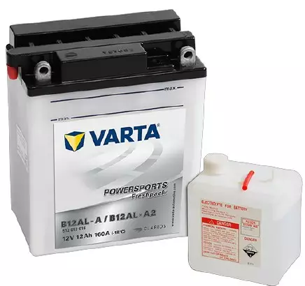 Varta Mp-Akku B12AL-A2 12V 12Ah 160A - MP- ja kelkan korkilliset vakioakut - 4016987140499 - 1